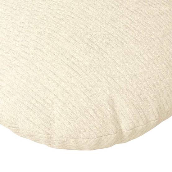 Coussins de siège 2 pcs Crème Ø 50 cm Tissu en velours côtelé Maison Chic - Image 7