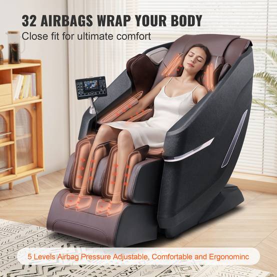 Vevor - VEVOR Fauteuil de Massage Complet du Corps Masseur Shiatsu Inclinable Piste SL - Image 5