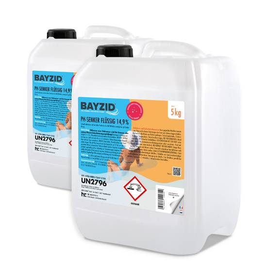 pH moins liquide 14,9% Bayzid® en bidon de 5 KG x 2 - Image 1