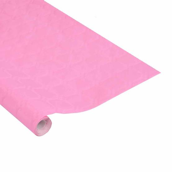 Nappe Papier "Damassée" 1,18x5m Rose