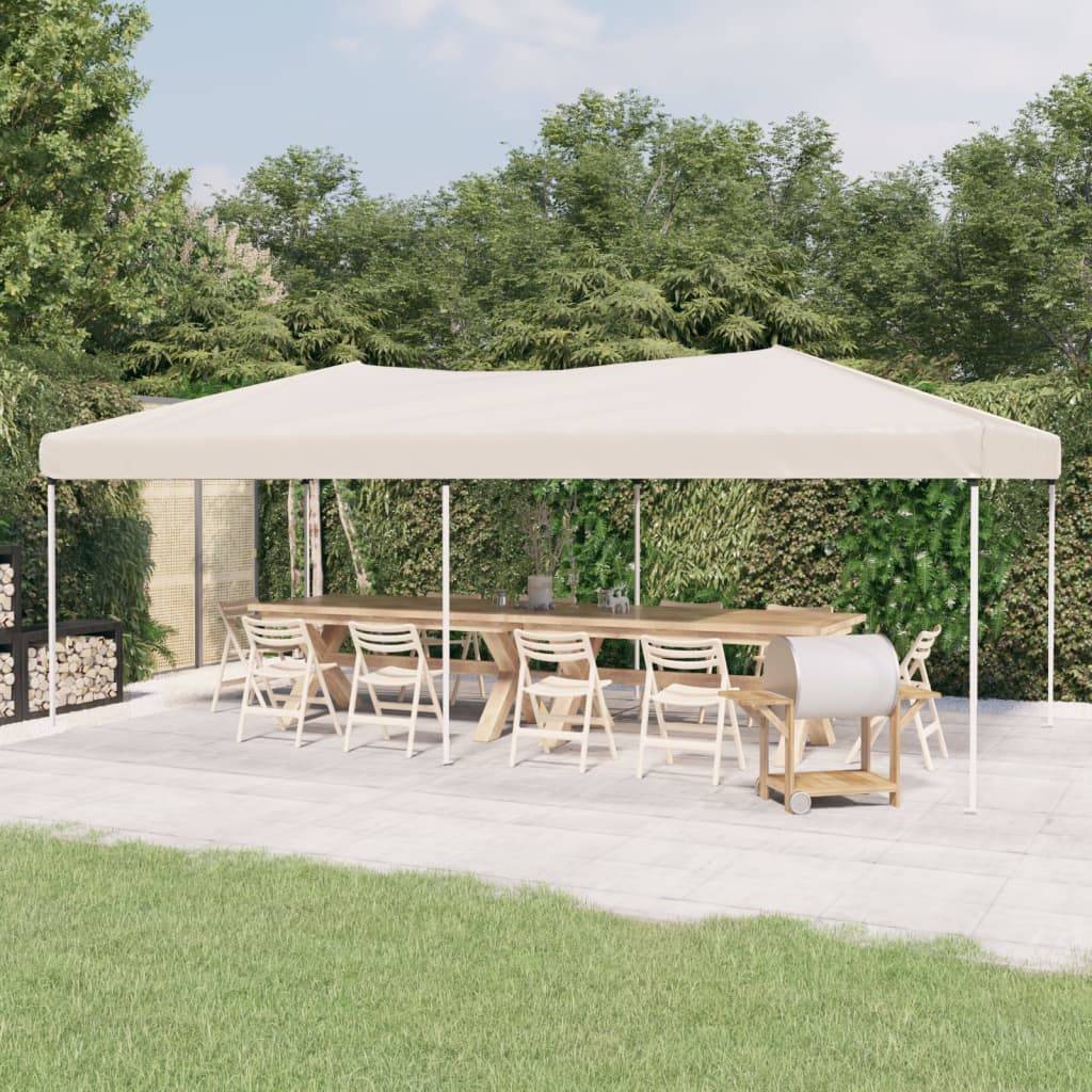 Tente de réception pliable crème 580 x 292 x 245 cm - PANGIVO - Image 1