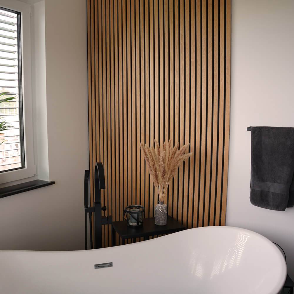 Home Deluxe - HOME DELUXE - Panneau acoustique SONIC Oiled Oak - 1 panneau, bois MDF, feutre polyester, peut être placé les uns au-dessus des autres et les uns à - Image 1