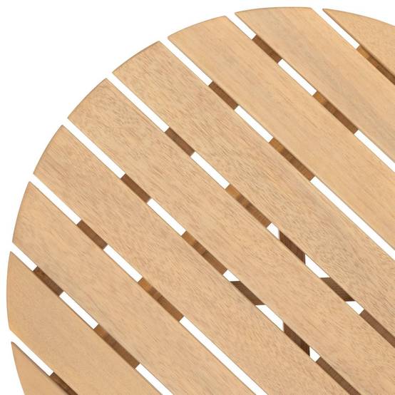 Hesperide - Table d''appoint de jardin ronde "Olvinia" acacia 46x35 cm - Hespéride - Image 3