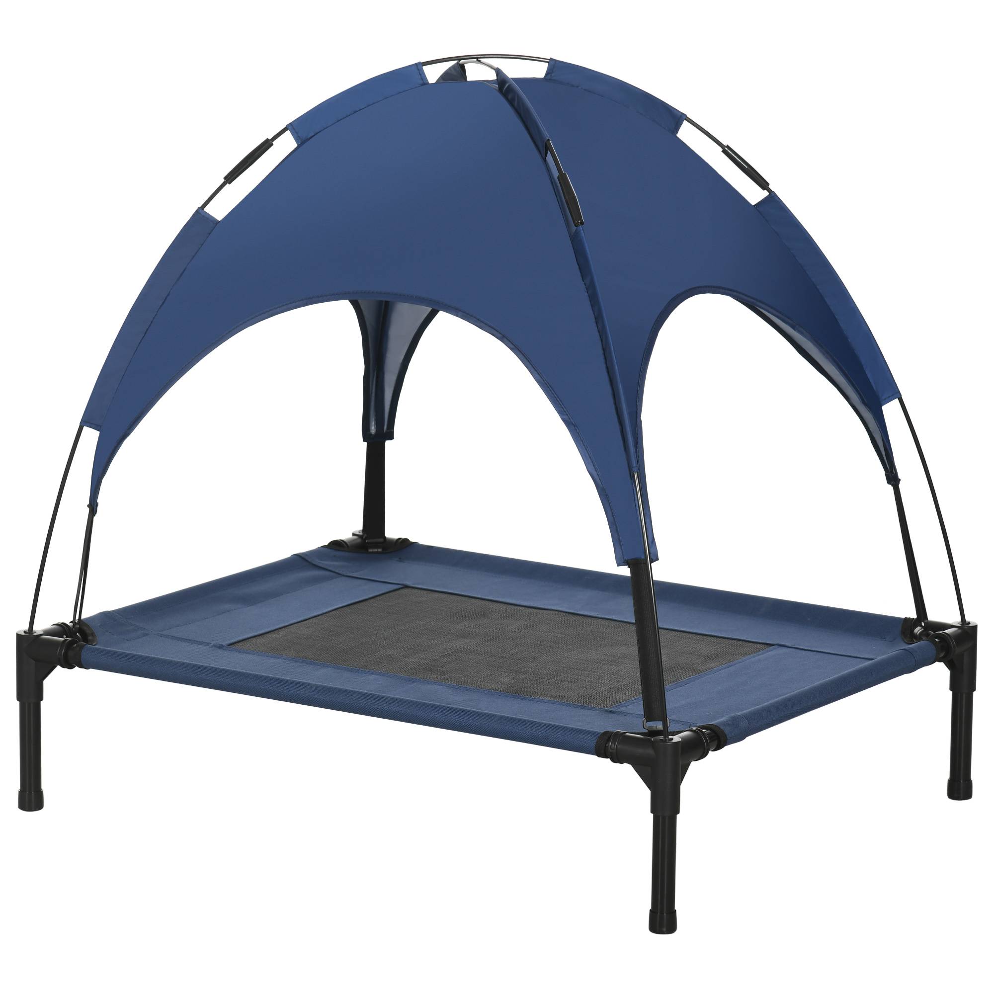 Lit pour chien acier bleu 76 x 61 x 73 cm - PANGIVO - Image 2