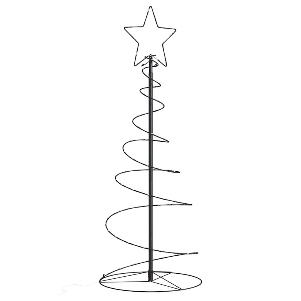 Sapin De Noël - Arbre de Noël lumineux conique 80 LED blanc chaud 120 cm - Image 1