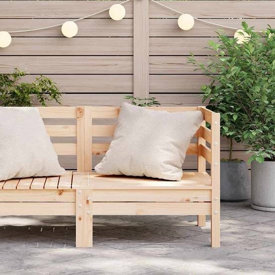 Vidaxl - Canapé d'angle de jardin bois de pin massif vidaXL 837977 - Image 4