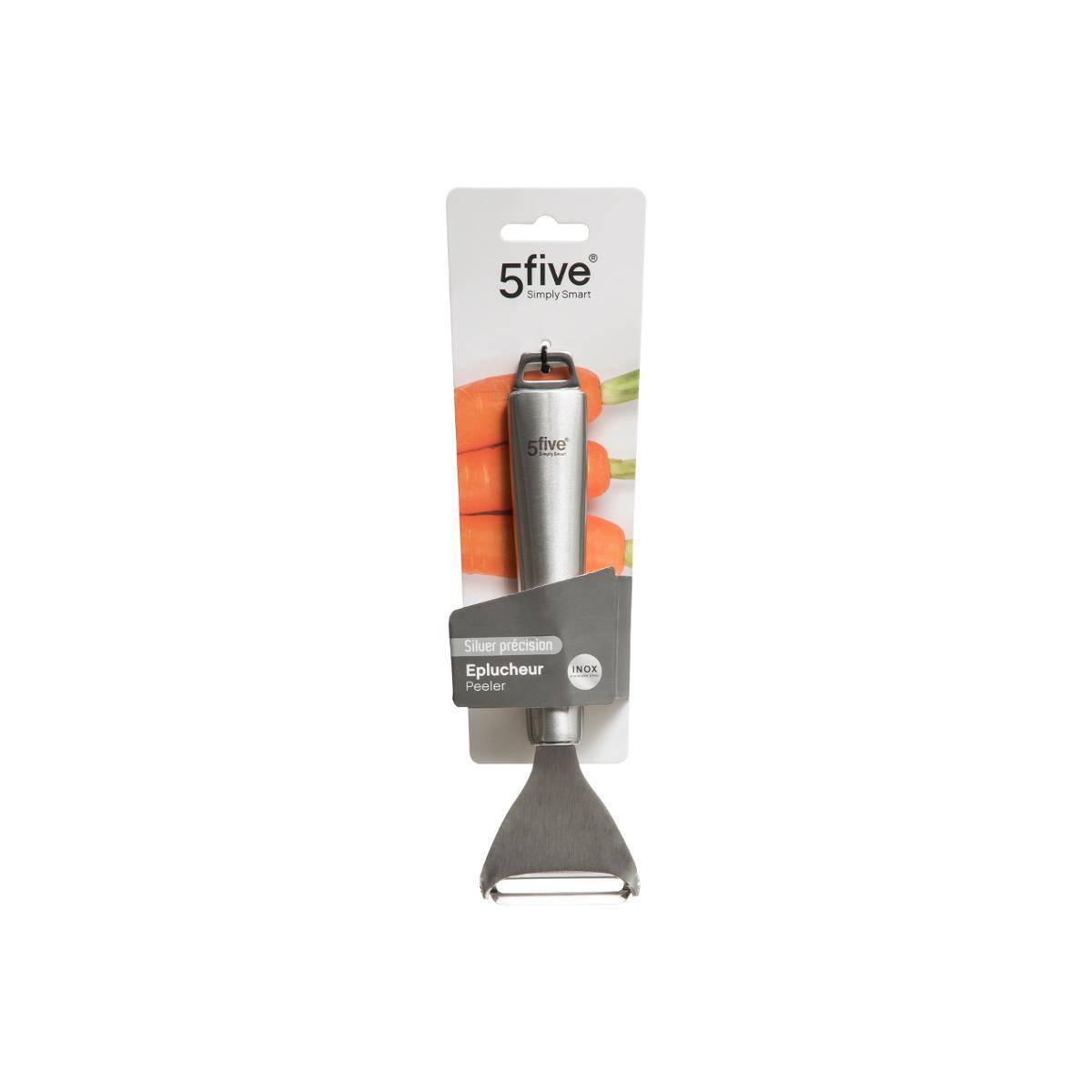 Éplucheur rasoir 3 lames en inox "Silver Précision" - 5five - Image 2