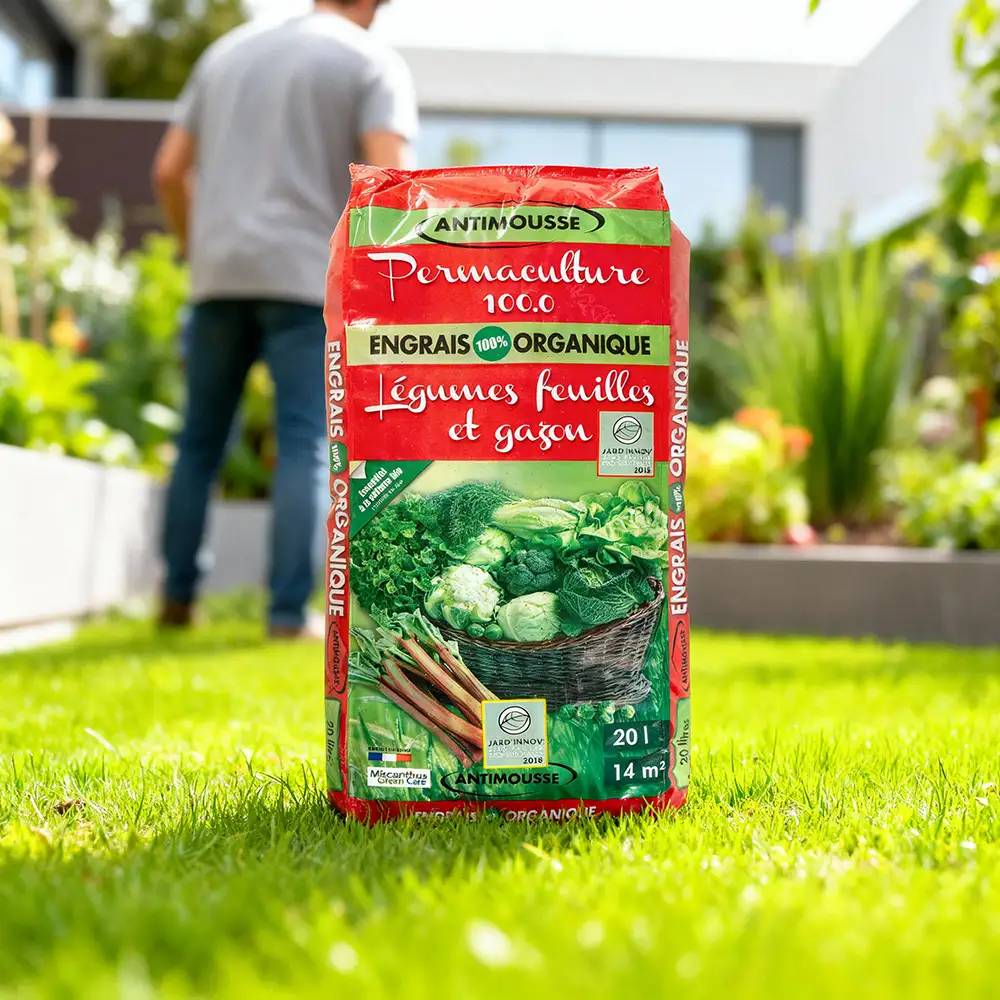 Autre - Engrais Organique en Granulés pour Légumes Feuilles et Gazon - Permaculture 100.0® (1 Sac de 20L) - Image 2