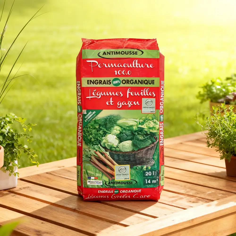 Autre - Engrais Organique en Granulés pour Légumes Feuilles et Gazon - Permaculture 100.0® (1 Sac de 20L) - Image 4