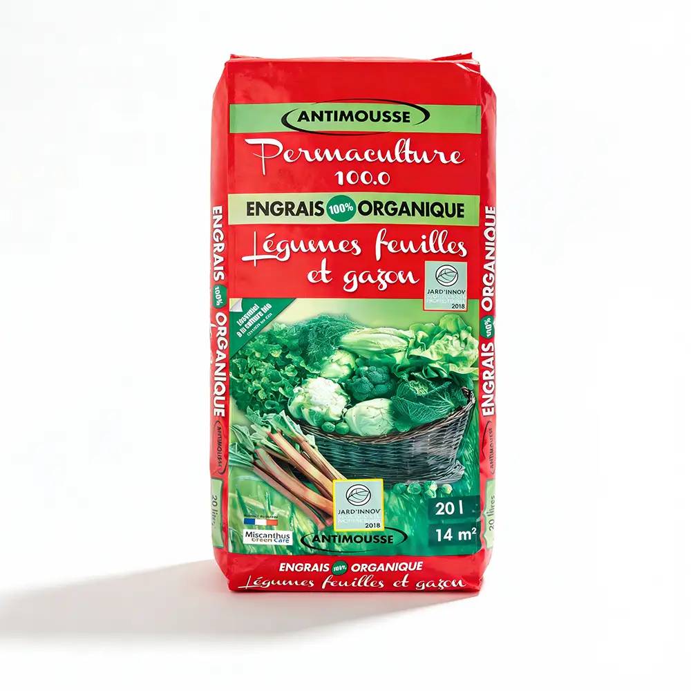 Autre - Engrais Organique en Granulés pour Légumes Feuilles et Gazon - Permaculture 100.0® (1 Sac de 20L) - Image 1