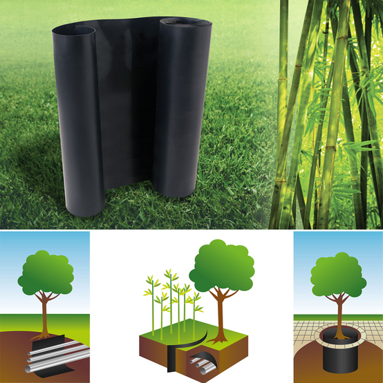 Barrière anti-racines bambou 5m 800gr anti-rhizomes H.80 cm - Image 1