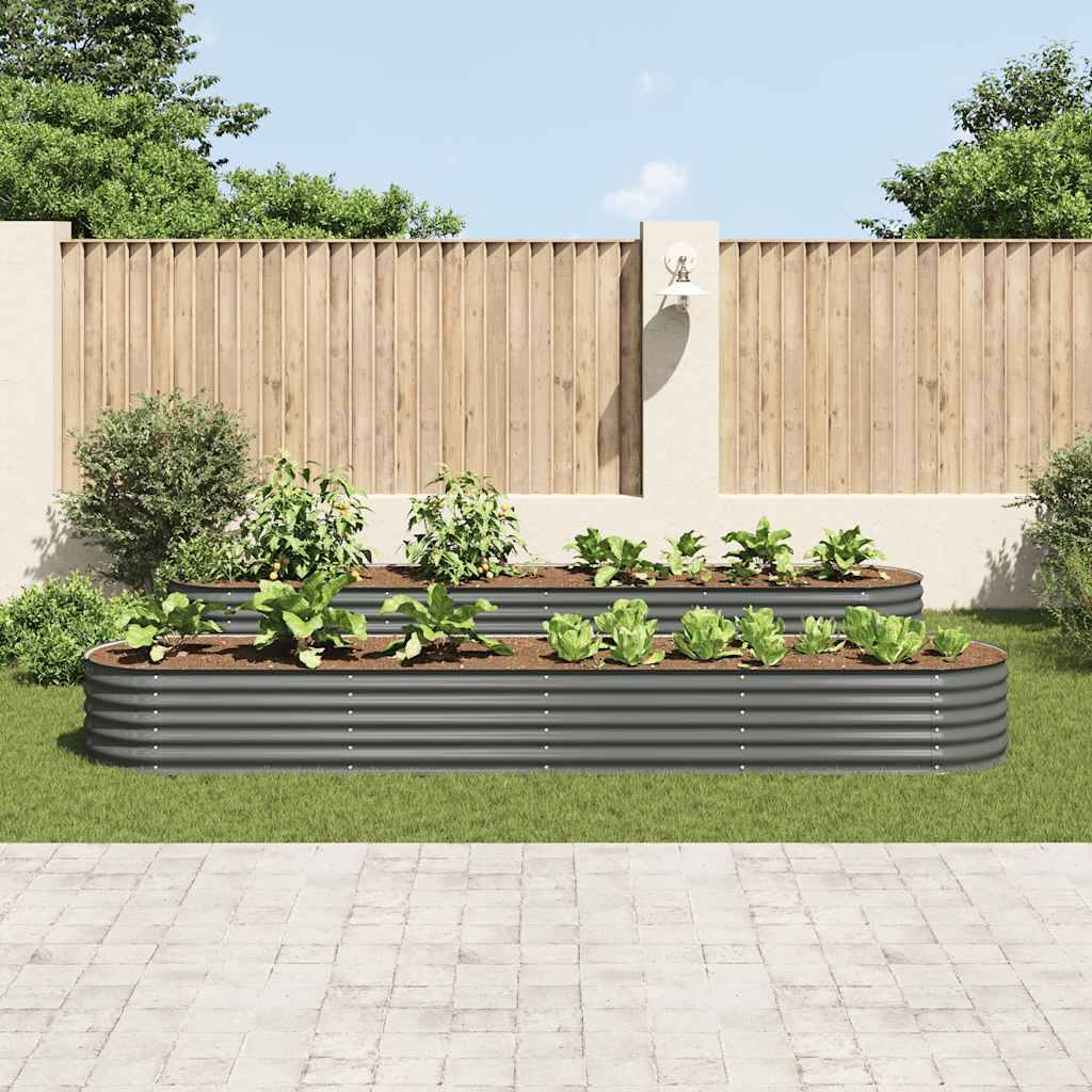 Prolenta Premium - Jardinière acier gris  400 x 80 x 44 cm  - Prolenta premium p371.1 - Image 3