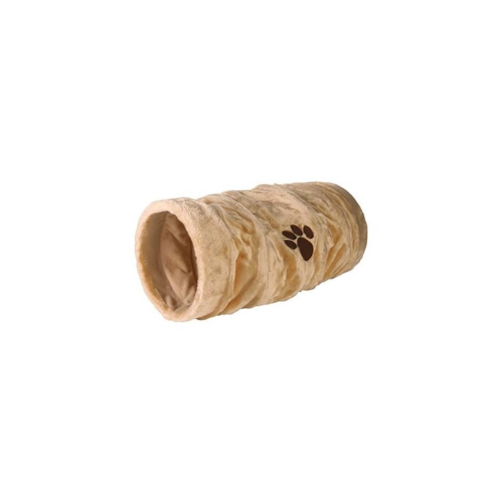 Trixie - Tunnel de jeu, peluche beige ø 22 × 60 cm pour Chat - Image 3
