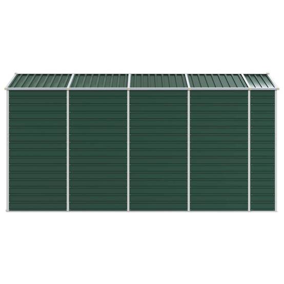 Abri de jardin acier galvanisé vert 191 x 385 x 198 cm - PANGIVO - Image 6