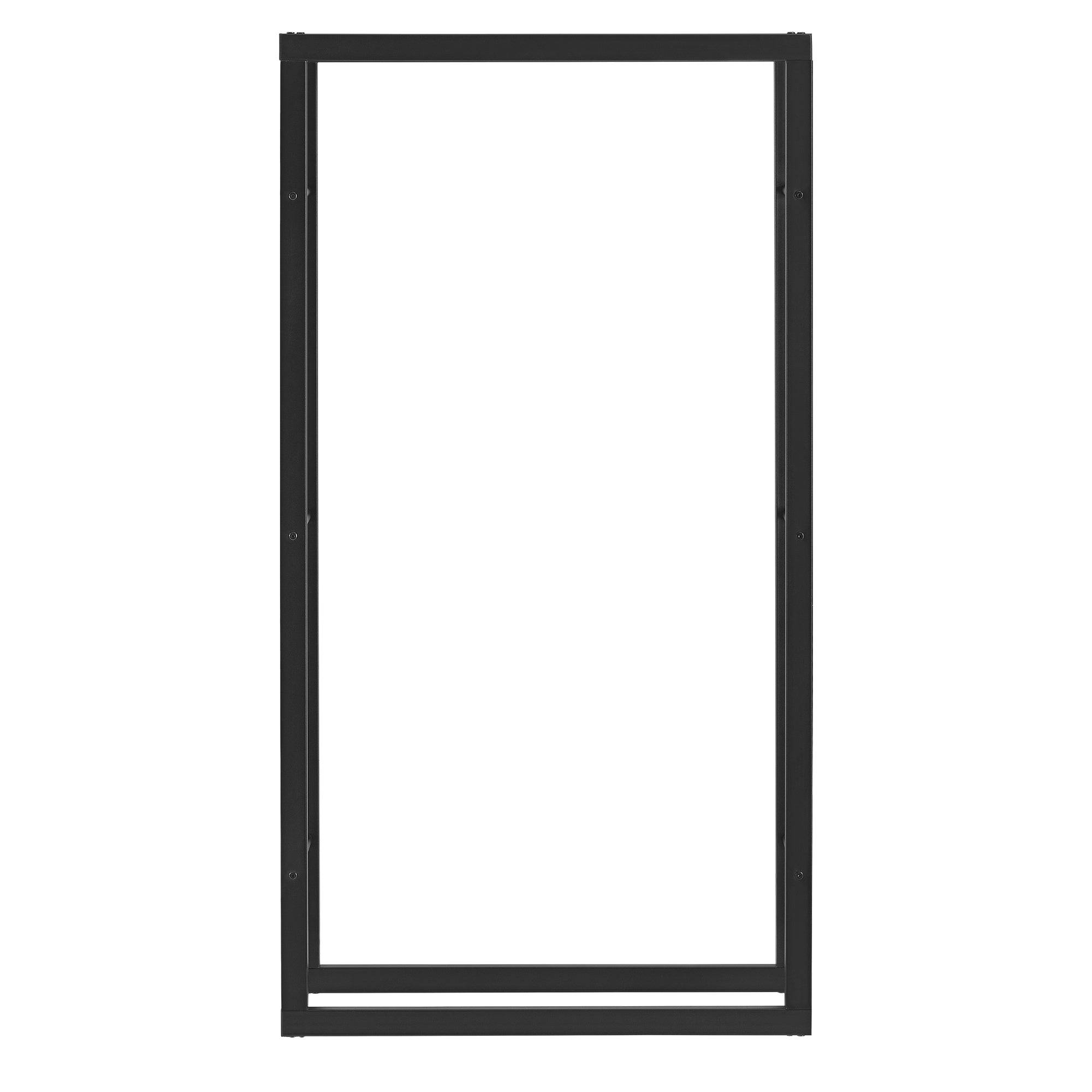 Helloshop26 - Range-bûches pour usage intérieur extérieur porte-bûches design support rangement bois de chauffage acier laqué noir 75 x 150 x 25 cm - Image 2
