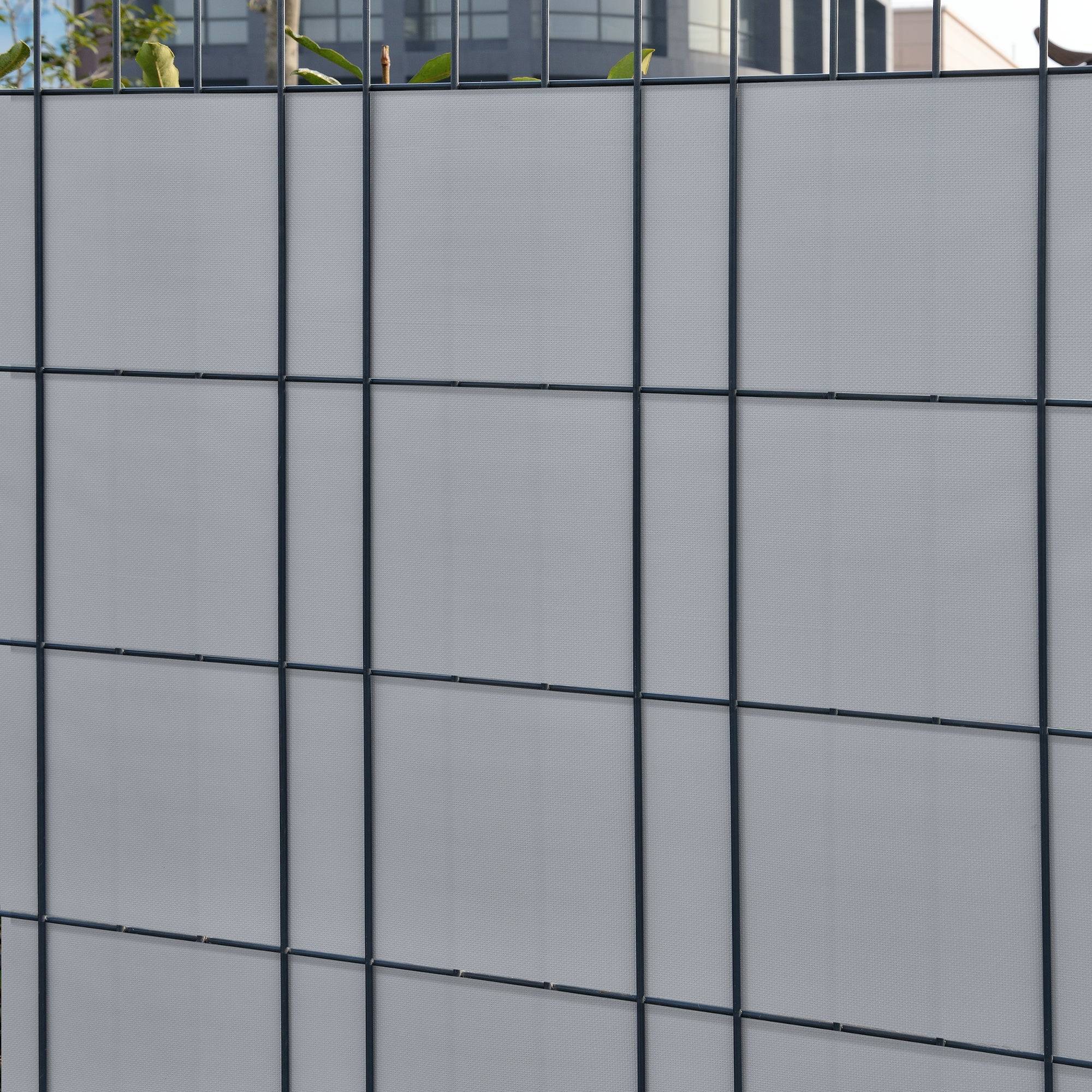 Helloshop26 - Bande de brise-vue pvc 35 m x 19 cm 6,65 m² gris clair - Image 3