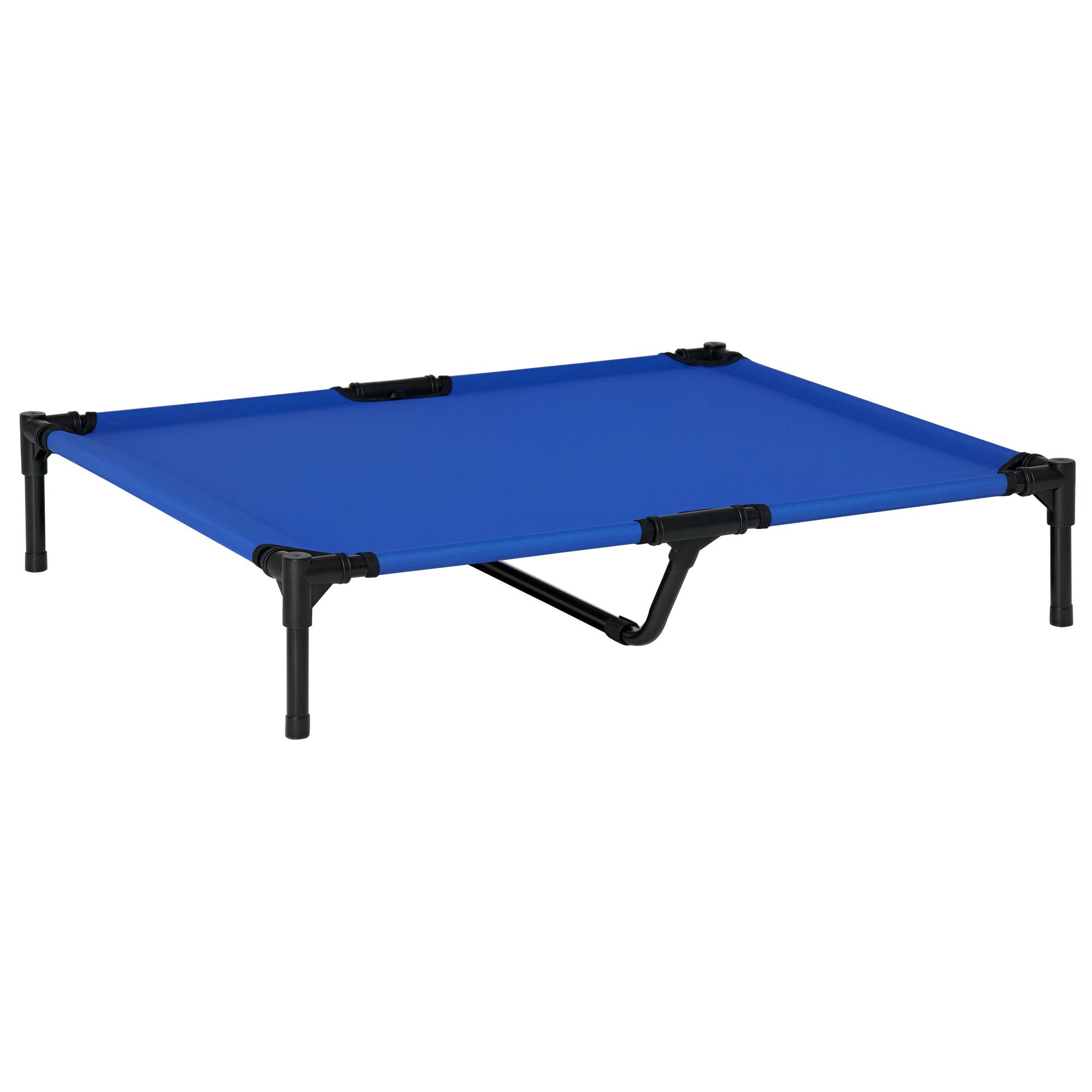 Lit surélevé chien tissu oxford lit rafraîchissant animaux extérieur pliable 92x76x18cm - ComfortXL Outdoor Living - Image 1