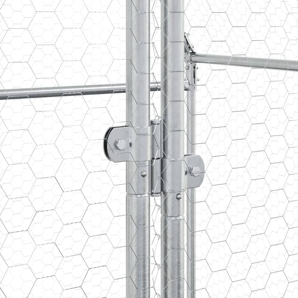 Maison Chic - Cage pour poules - Cage extérieur/intérieur argenté 200x100x190 cm acier galvanisé - Image 10