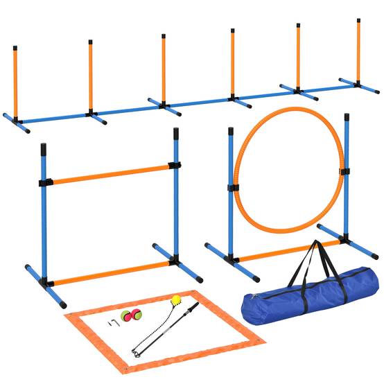 Kit d'agilité pour chien plastique multicolore 348 x 69 x 69 cm - PANGIVO - Image 1