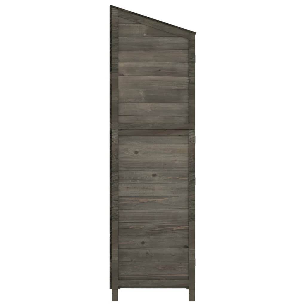 Vidaxl - Remise de jardin Anthracite 102x52x174,5cm Bois de sapin solide vidaXL 152192 - Image 6