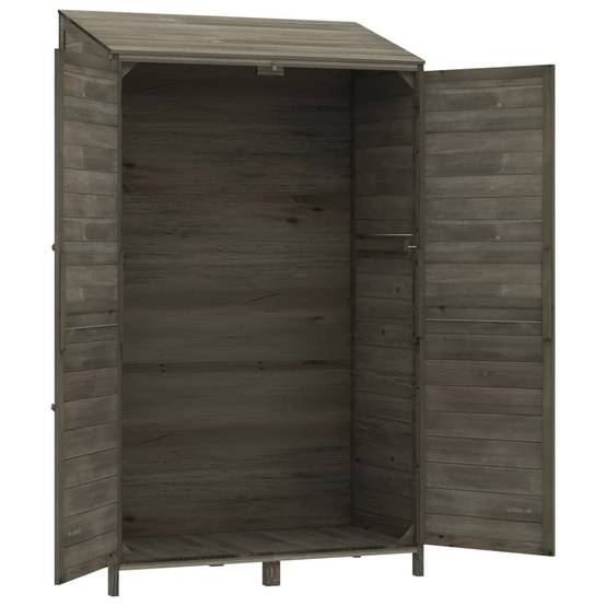 Vidaxl - Remise de jardin Anthracite 102x52x174,5cm Bois de sapin solide vidaXL 152192 - Image 8