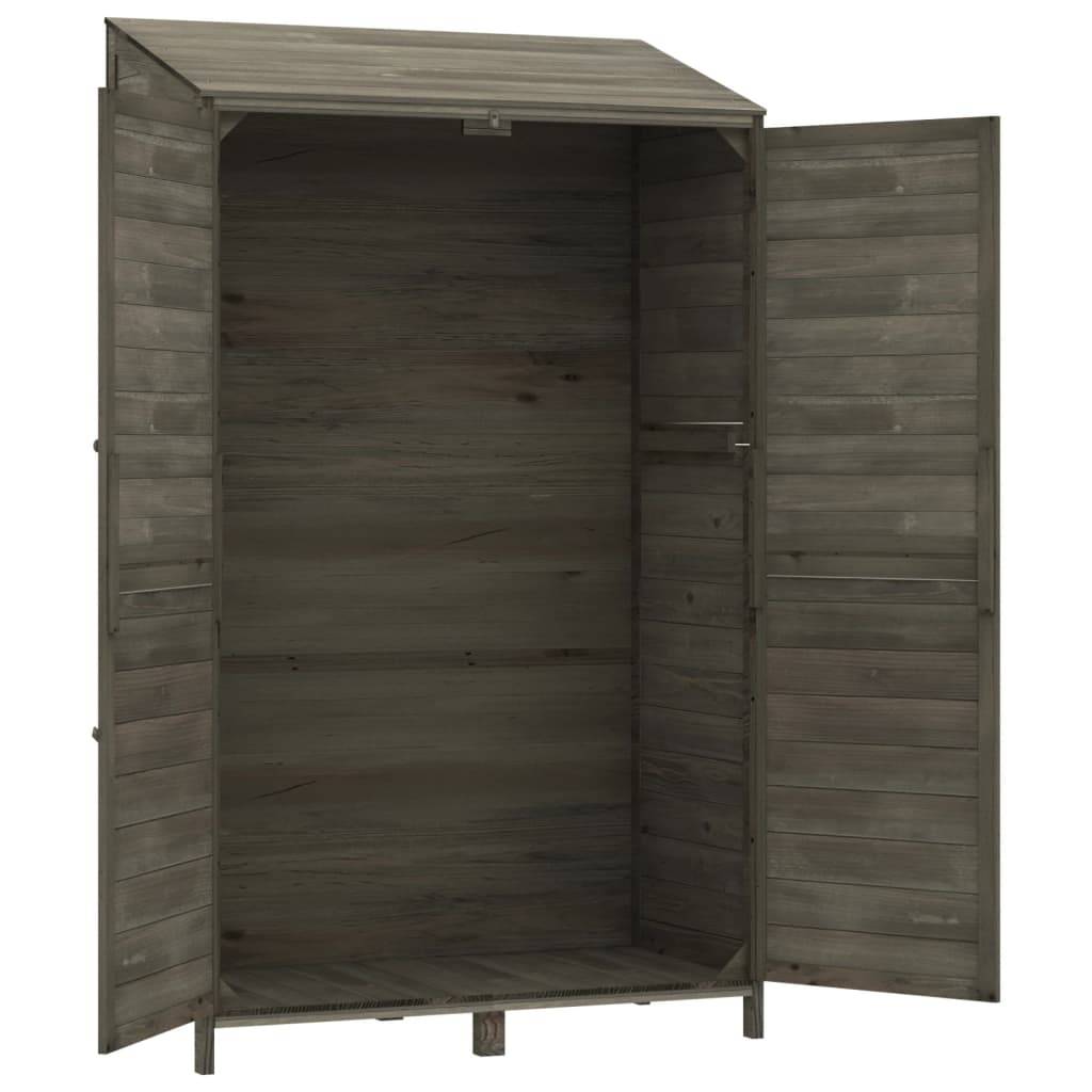 Vidaxl - Remise de jardin Anthracite 102x52x174,5cm Bois de sapin solide vidaXL 152192 - Image 8