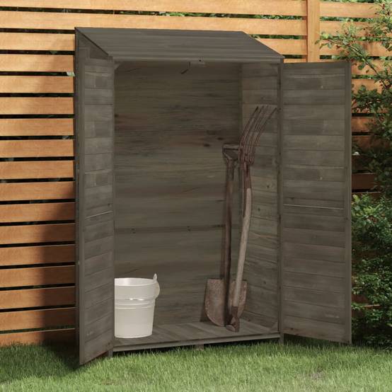 Vidaxl - Remise de jardin Anthracite 102x52x174,5cm Bois de sapin solide vidaXL 152192 - Image 4