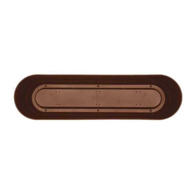 Elho - Planteur Ovale Greenville - Plastique - ø70 - Marron Glacé - Image 4