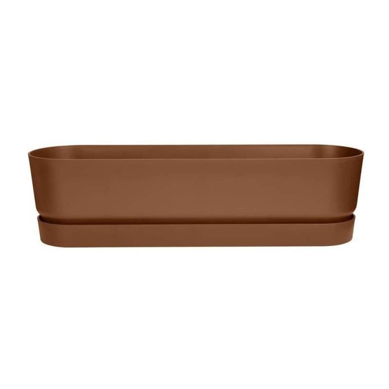 Elho - Planteur Ovale Greenville - Plastique - ø70 - Marron Glacé - Image 2