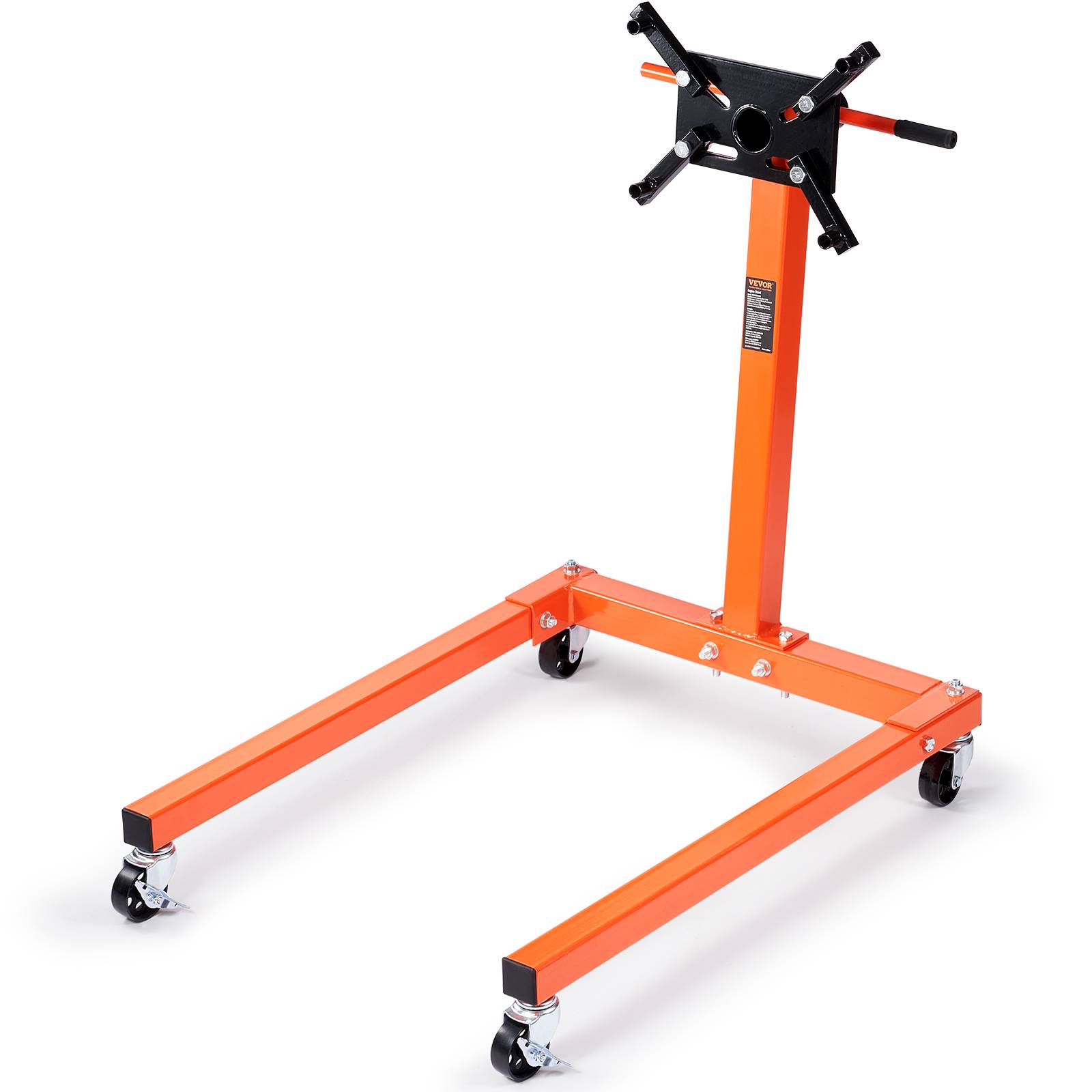 Vevor - VEVOR Support moteur atelier 590 kg, acier mobile, rotatif 360°, 6 points. - Image 1