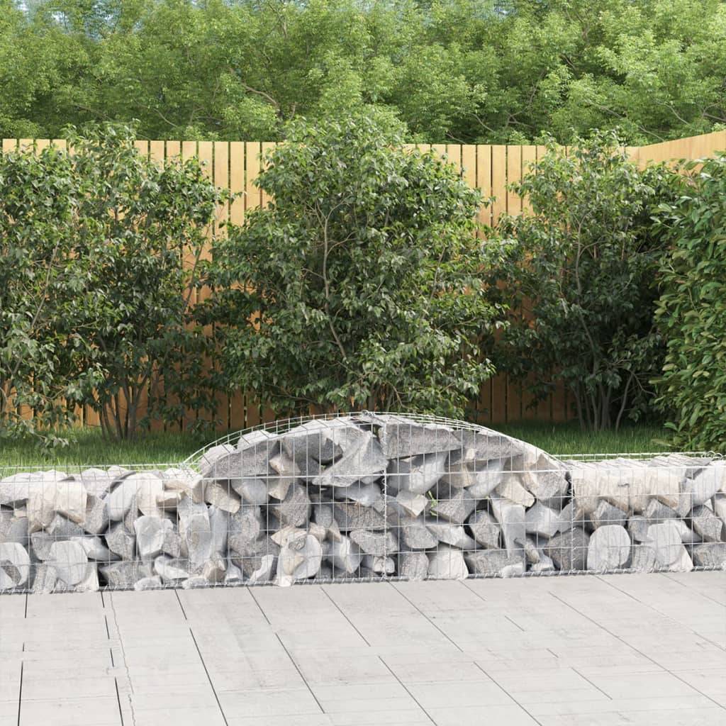 Vidaxl - Paniers à gabions arqués 7 pcs 300x50x40/60 cm fer galvanisé vidaXL 3146652 - Image 1