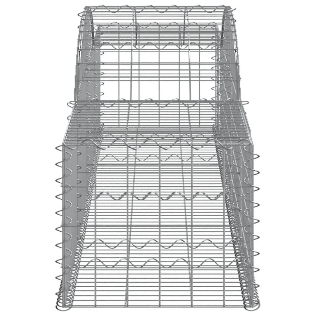 Vidaxl - Paniers à gabions arqués 7 pcs 300x50x40/60 cm fer galvanisé vidaXL 3146652 - Image 6