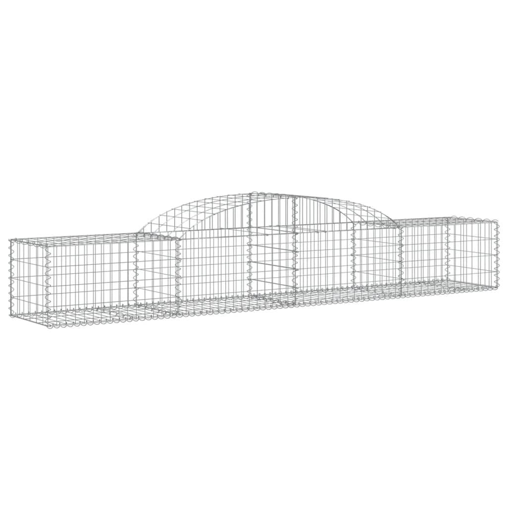 Vidaxl - Paniers à gabions arqués 7 pcs 300x50x40/60 cm fer galvanisé vidaXL 3146652 - Image 4