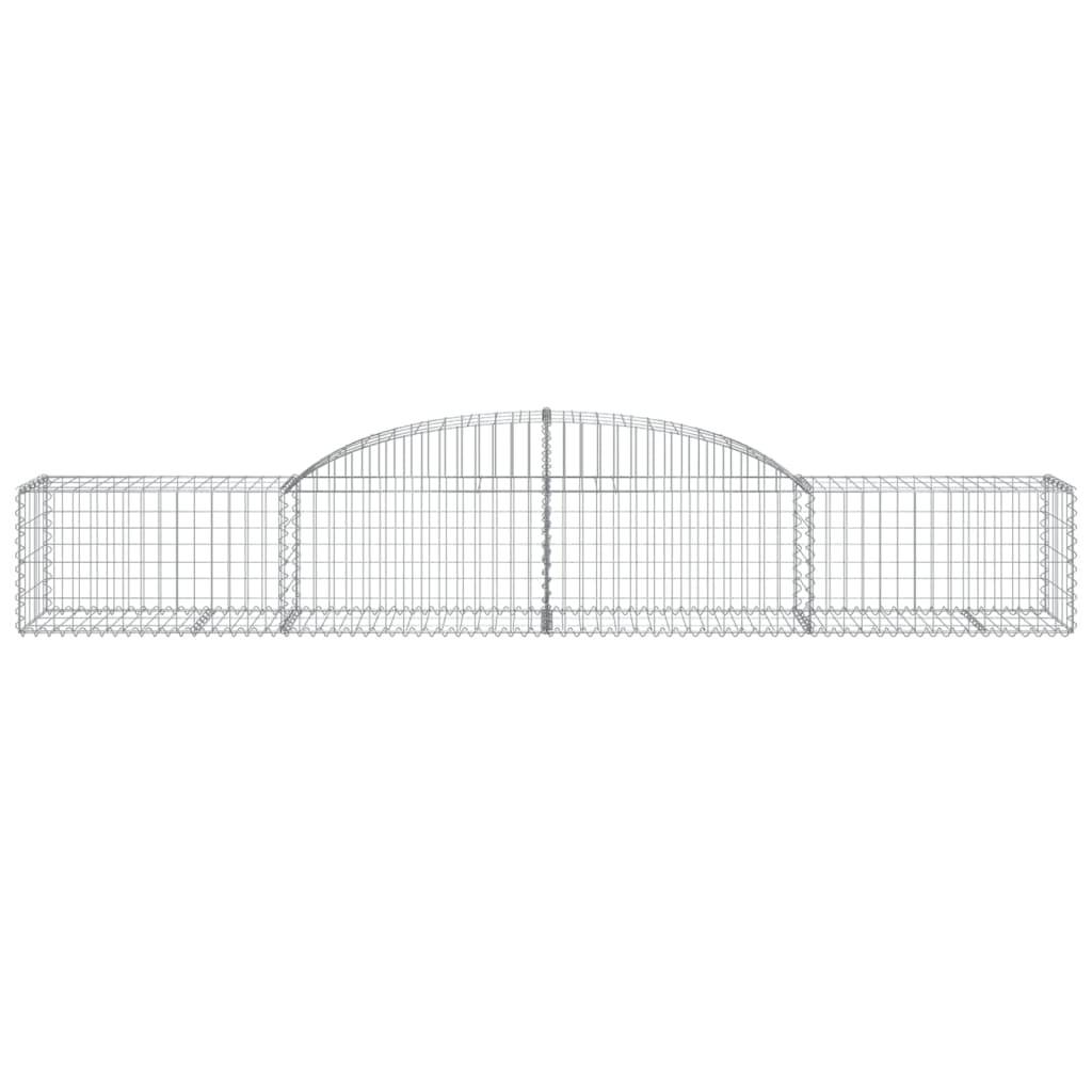 Vidaxl - Paniers à gabions arqués 7 pcs 300x50x40/60 cm fer galvanisé vidaXL 3146652 - Image 5