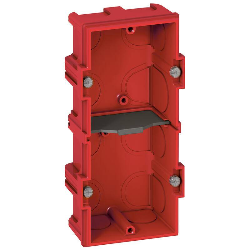 Legrand - Boîte d'encastrement Batibox - maçonnerie - 2 postes - P. 40mm