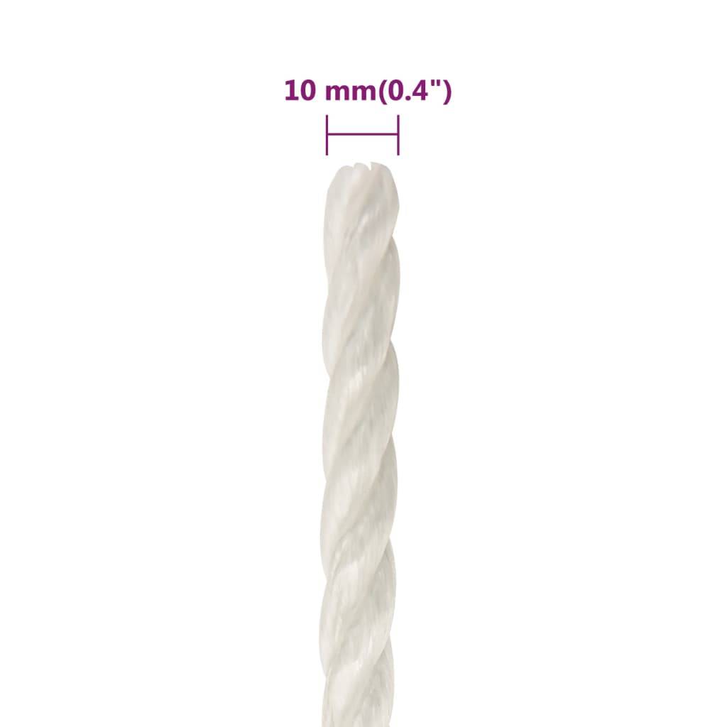 Corde de travail Blanc 10 mm 25 m polypropylène Maison Chic - Image 6