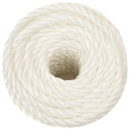 Corde de travail Blanc 10 mm 25 m polypropylène Maison Chic - Image 3