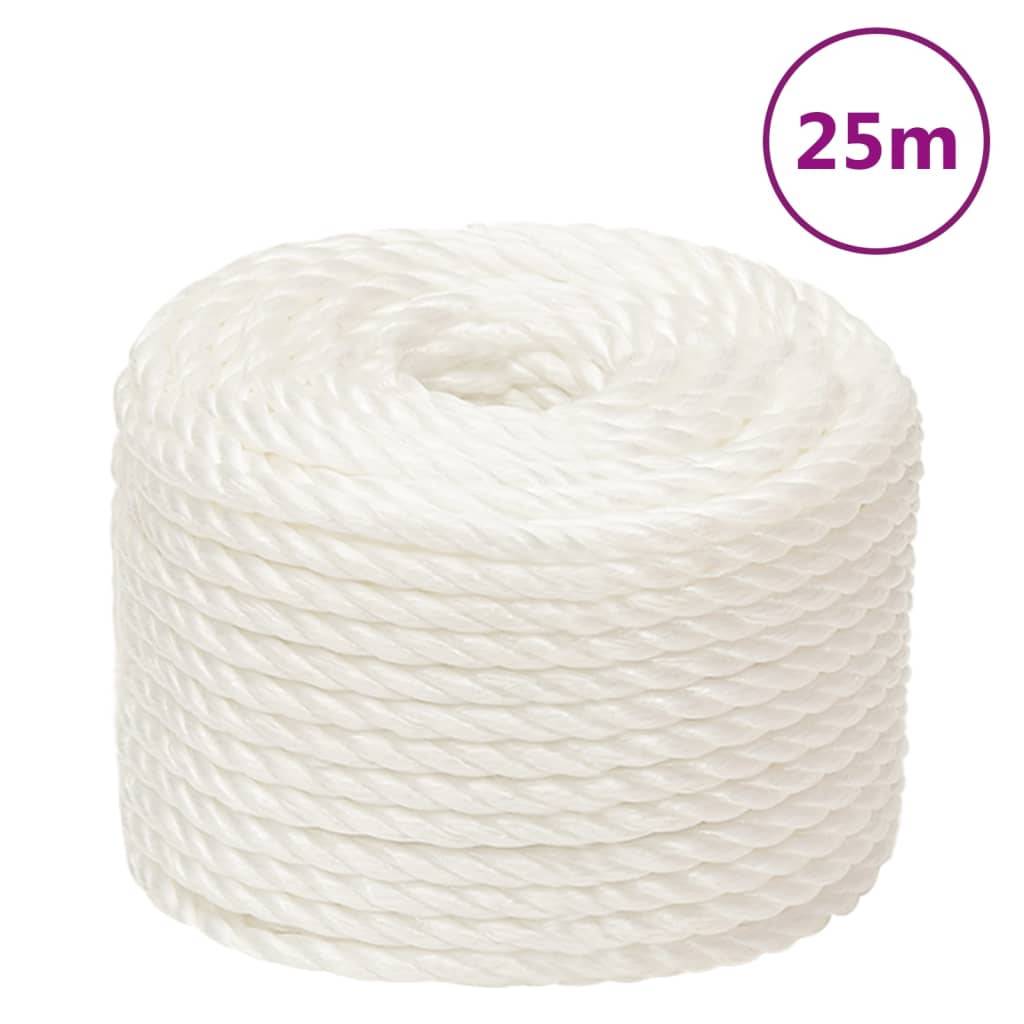 Corde de travail Blanc 10 mm 25 m polypropylène Maison Chic - Image 2