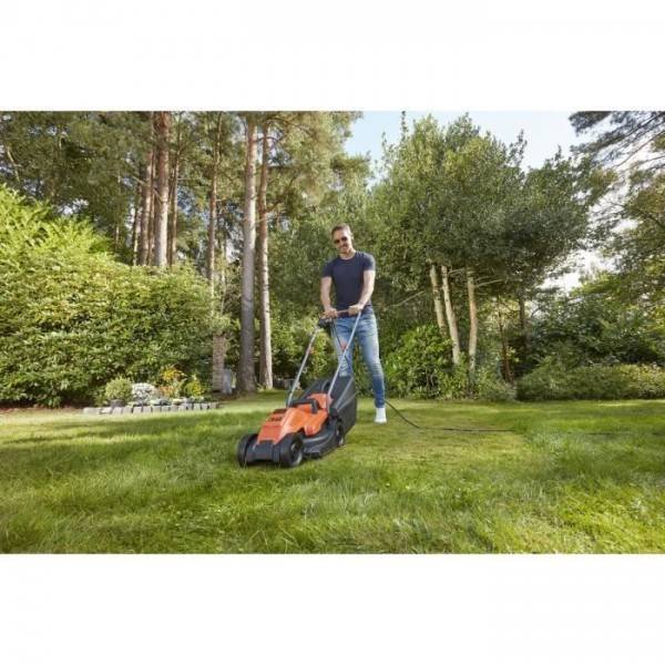 Tondeuse a Gazon a Gazon Electrique Filaire 1200W 32 cm - BLACK+DECKER - BEMW451-QS - 3 Hauteurs Réglables - Image 4
