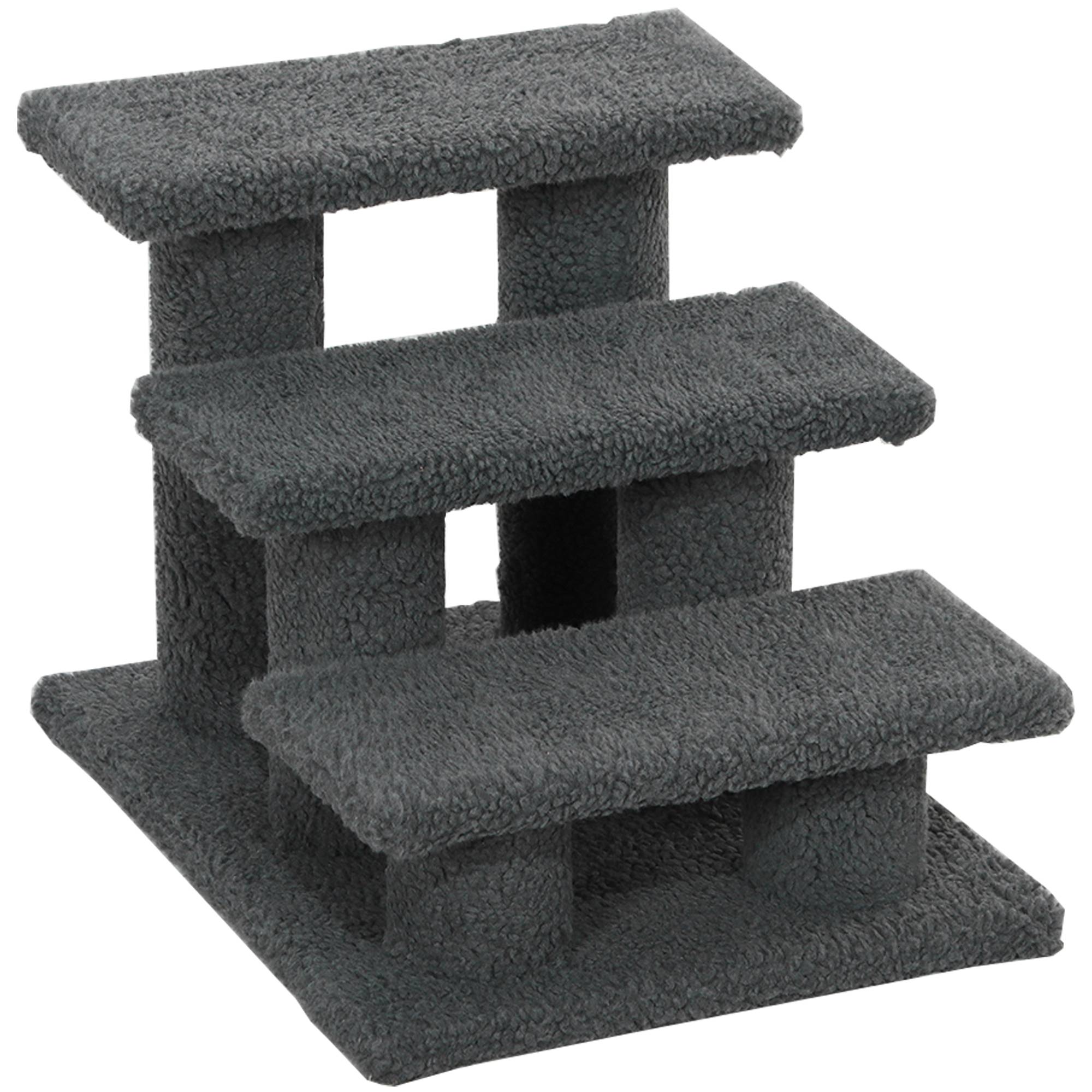 Sans Marque - Escalier 3 marches, chat, 45x35x34cm, gris - Image 2