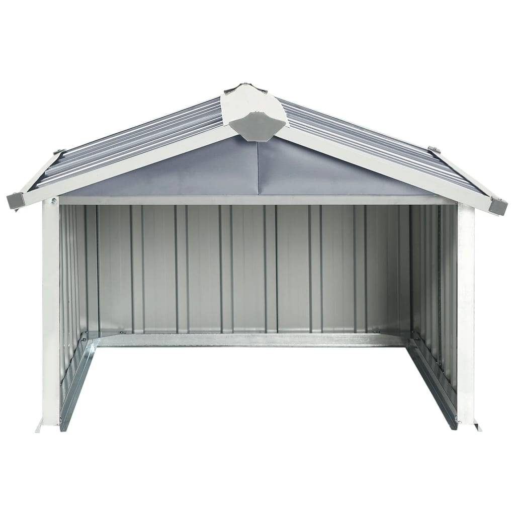 Helloshop26 - Abri pour robot de jardin 92 x 97 x 63 cm acier galvanisé gris - Image 3