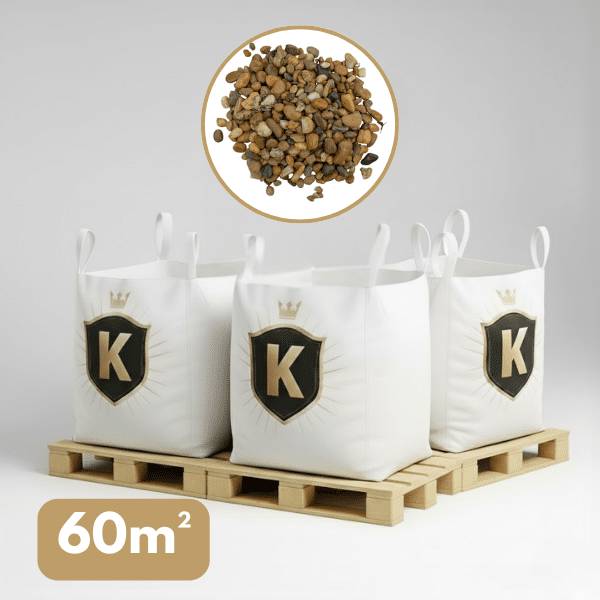 Galet jaune 10/16 mm – Pack 3 Big Bag +/- 1,5T – 60 m² - Image 1