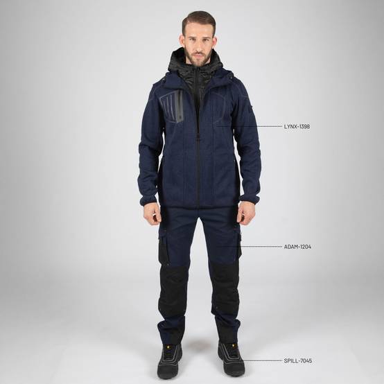 Nineworths - LYNX - GILET DE TRAVAIL - 1398 | Marine / Noir - Image 2