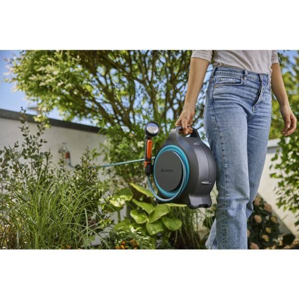 Gardena - Dévidoir portable automatique – MoveMatic – Tuyau 12,5 m – Enroulement RollControl - Image 3