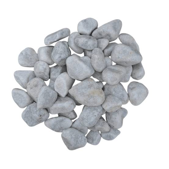 Galet marbre blanc 25/40 mm – Pack 6 Big Bag +/- 1,5T – 120 m² - Image 2