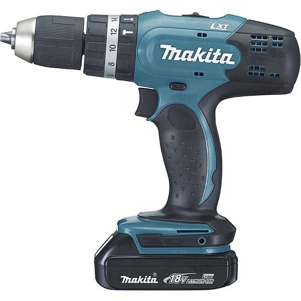Perceuse visseuse à percussion MAKITA18V 1.5 Ah Li-Ion Ø13 mm En coffret MAK-PAC - DHP453RYJ - Image 1