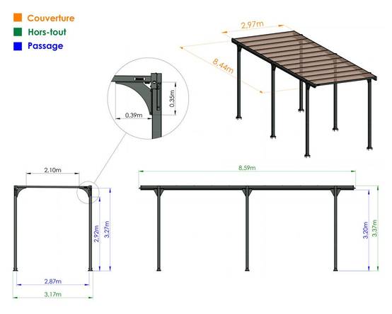 Trigano Jardin - Carport camping car Hegoa 25 - Image 4