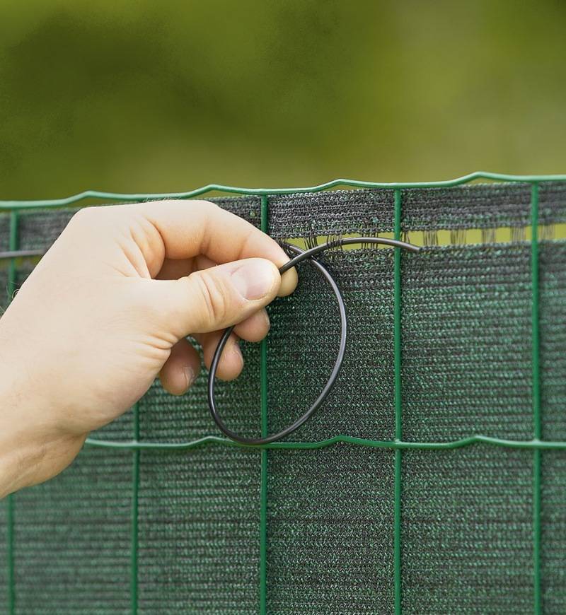Nortène - Brise vue tissé 100% occultant -Vert - 2 x 25 m SUPRATEX Nortene - Image 3