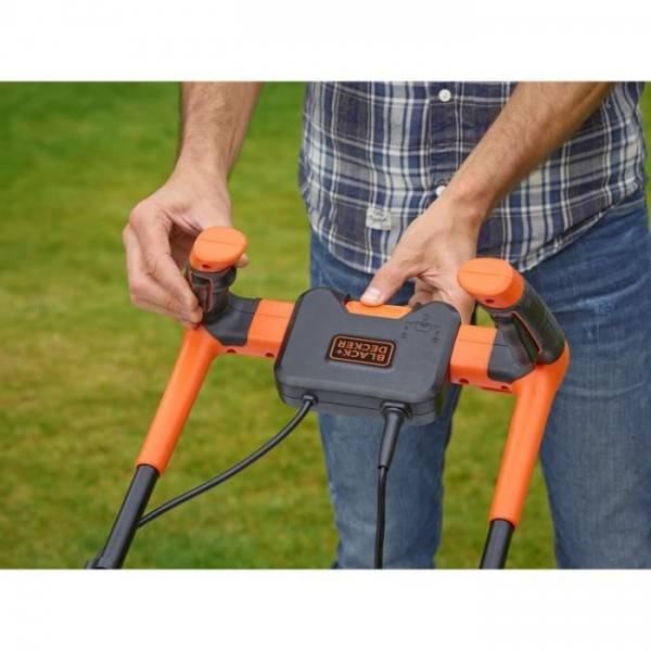 Tondeuse a Gazon Filaire BLACK+DECKER BEMW471BH-QS 1600W 38 cm - 6 Hauteurs Réglables - Image 6