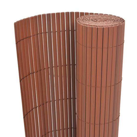 Clôture de jardin PVC Marron 90 x 500 cm - PANGIVO - Image 1